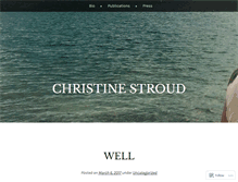 Tablet Screenshot of christinestroud.com